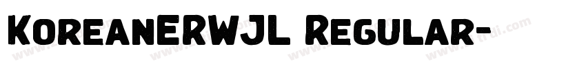 KoreanERWJL Regular字体转换